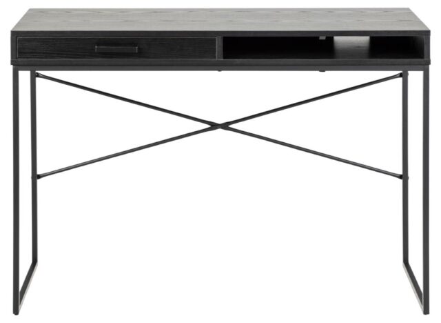 Bureau Seaford 8211 Zwart Essen Melamine 8211 Metaal