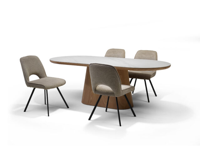Eetkamertafel Delos 8211 Wit Deckstone 8211 220 215 100 Cm 8211 Eiken Naturel Kolomvoet Eetkamertafel Delos 8211 Wit Deckstone 8211 220 215 100 Cm 8211 Eiken Naturel Kolomvoet