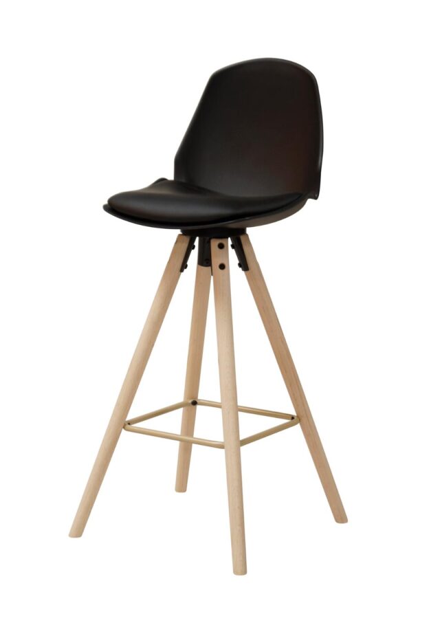 Barkruk Oslo 8211 Pu Zwart 8211 Eikenhout Barkruk Oslo 8211 Pu Zwart 8211 Eikenhout