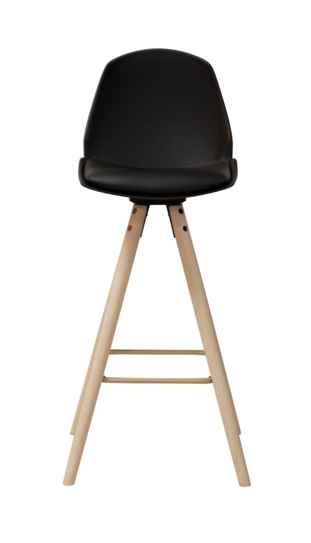 Barkruk Oslo 8211 Pu Zwart 8211 Eikenhout Barkruk Oslo 8211 Pu Zwart 8211 Eikenhout