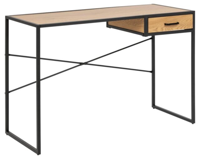 Bureau Seaford 8211 Mat Wild Eiken 8211 Metaal