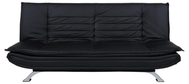 Slaapbank Geloof 8211 Zwart Pu 8211 Chroom Slaapbank Geloof 8211 Zwart Pu 8211 Chroom