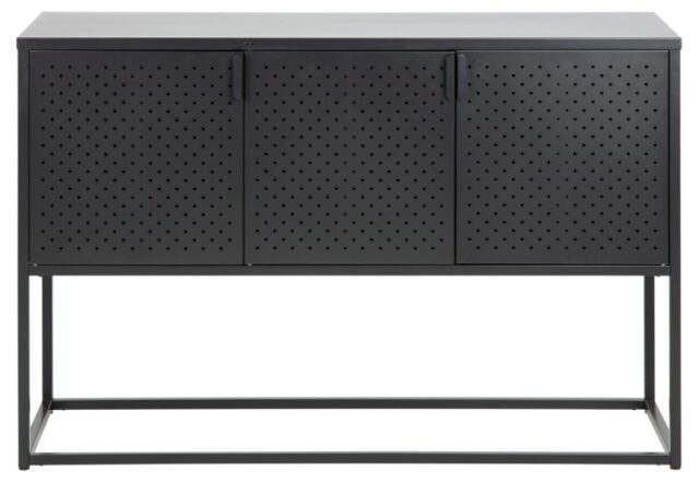 Dressoir Newton 8211 Mat Zwart Metaal 8211 Gaas Dressoir Newton 8211 Mat Zwart Metaal 8211 Gaas