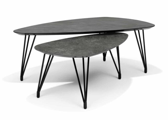 Salontafel Switch Trio 8211 Leisteen 8211 Niervorm 8211 130 215 70 Cm