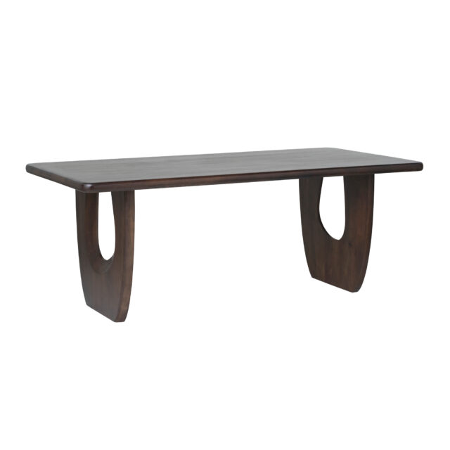 Eetkamertafel Handai 8211 Mangohout Bruin Walnoot 8211 180 Cm