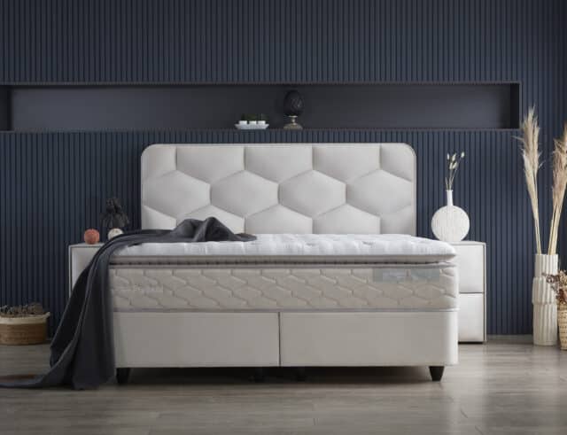 Opbergboxspring Dolcebedd 8211 Stof Beige 8211 180 215 200 Cm