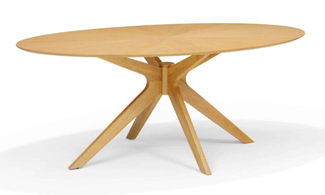 Eetkamertafel Julia 8211 Eiken Naturel 8211 Ovaal 8211 200 215 110 Cm