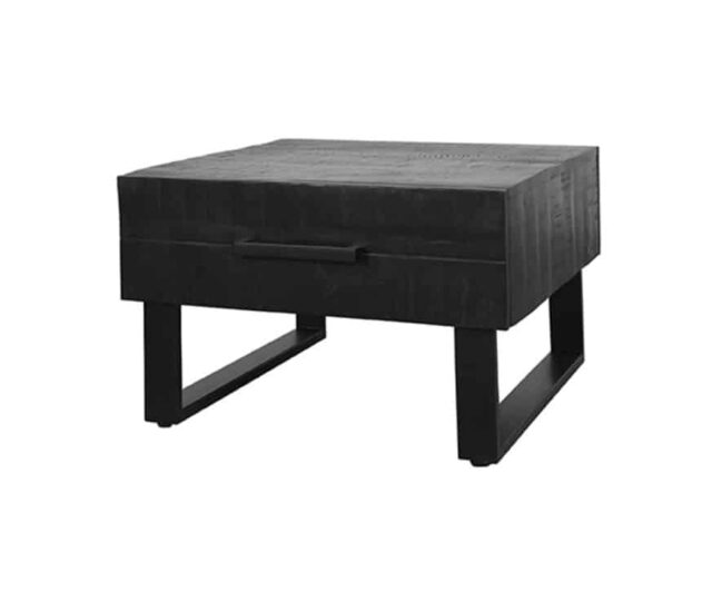 Salontafel Santos 8211 Zwart 8211 Mangohout 8211 64 215 70 Cm