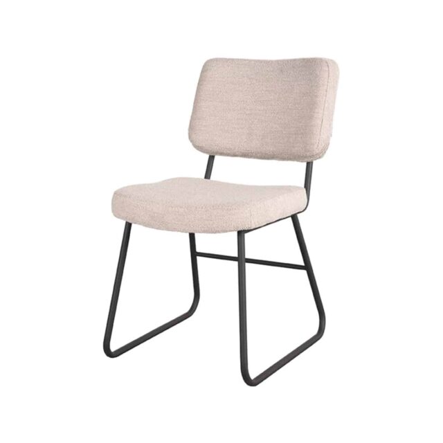 Eetkamerstoel Noah 8211 Naturel 8211 Boucle 8211 Metaal Minimale Bestelling 2 Stuks