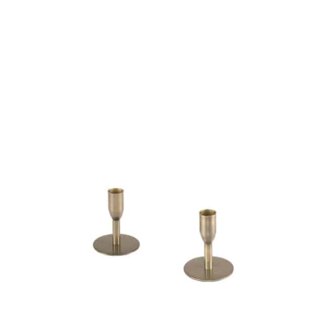 Kandelaars 8211 Antiek Goud 8211 Metaal