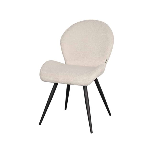 Eetkamerstoel Sky 8211 Ivoor Teddy 8211 Metaal Minimale Bestelling 2 Stuks