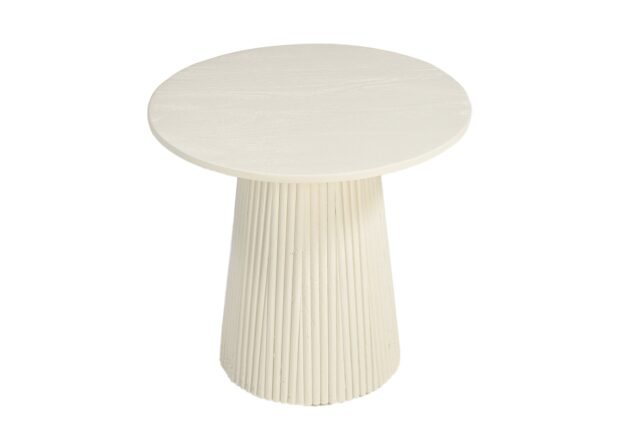 Salontafel Patrice 8211 Hardhout Beige 8211 Rond 50 Cm