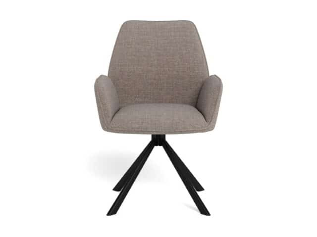 Eetkamerstoel Glenda 8211 Stof Basel Lichtgrijs Minimale Bestelling 2 Stuks