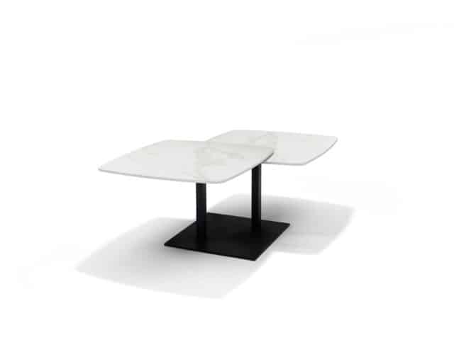 Salontafel Gemini 8211 Wit Deckstone 8211 2 Schuifbladen