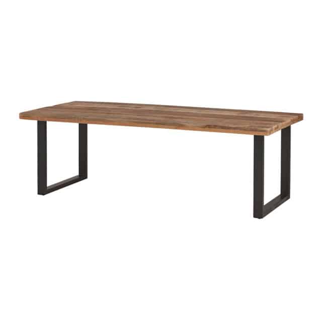 Eetkamertafel Rambo 8211 Mangohout 8211 Metaal 8211 240 Cm