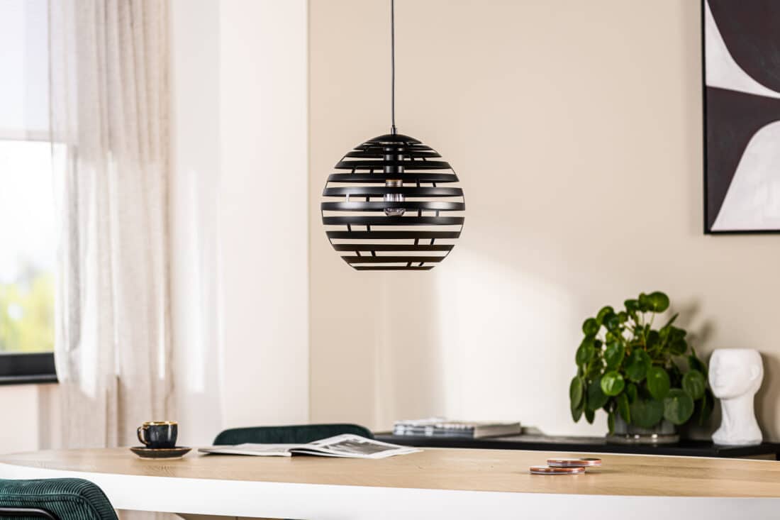 Hanglamp H340 8211 Zwart Metaal 8211 30 Cm