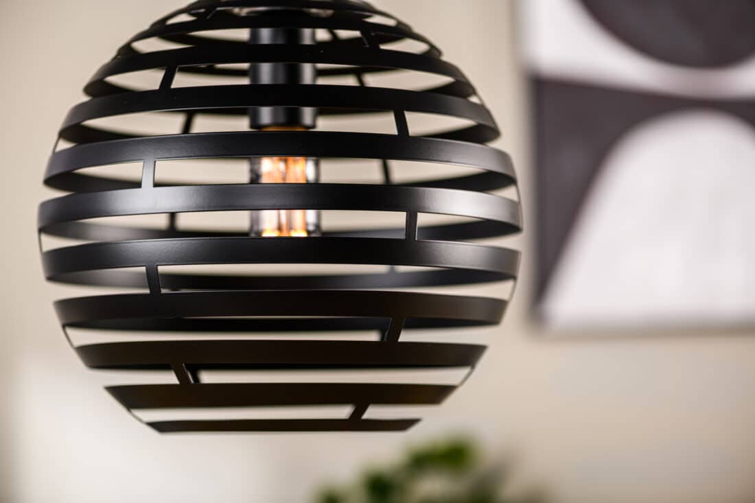 Hanglamp H340 8211 Zwart Metaal 8211 30 Cm