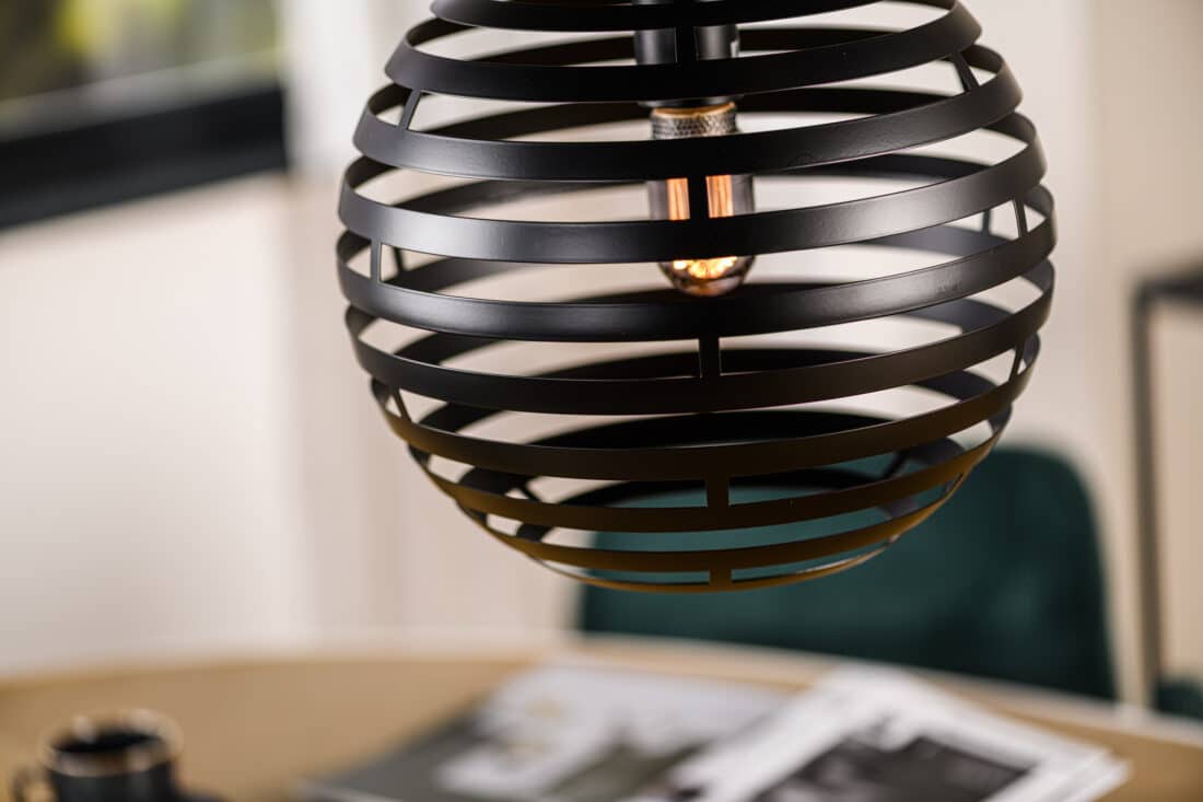 Hanglamp H340 8211 Zwart Metaal 8211 30 Cm