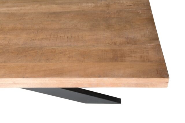 Eetkamertafel Brix Sturdy 8211 Mangohout 8211 Spinpoot Metaal 8211 200 Cm