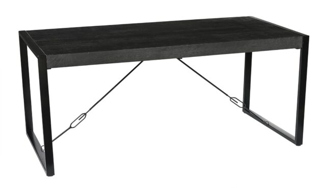 Eetkamertafel Norris 8211 Zwart Mangohout 8211 220 215 100 Cm