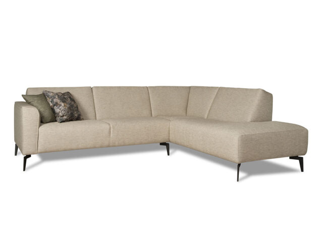 Hoekbank Solid 8211 2 5 Zits Met Ottomane Rechts 8211 Stof Op Aanvraag