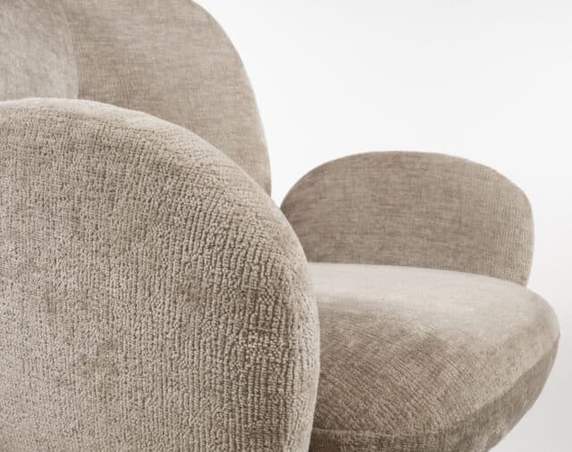 Eetkamerstoel Bobby 8211 Stof Liver 04 8211 Metaal 8211 360 Graden 8211 Perfecte Harmonie 8211 Liver 04