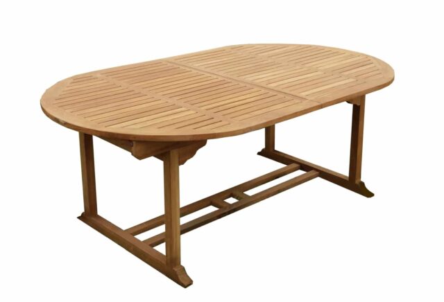 Tuintafel Uitschuifbaar Ovaal Living 8211 Teakhout 8211 180 240 Cm