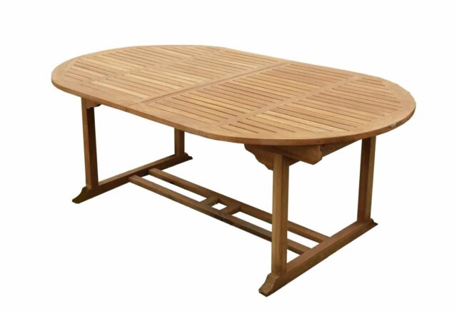 Tuintafel Living 8211 Teakhout 8211 Uitschuifbaar 8211 Ovaal 8211 180 240 Cm