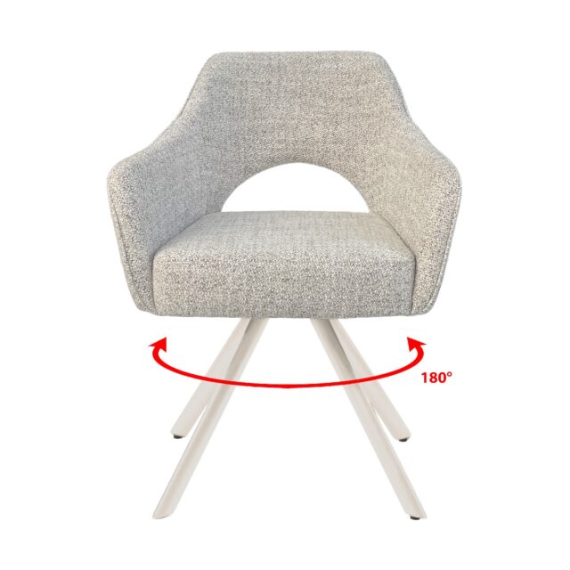 Eetkamerstoel Helen 8211 Stof Zand Naturel 8211 Metaal Minimale Bestelling 2 Stuks