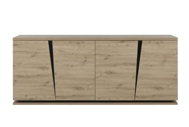 Dressoir Crack 8211 Chene Artisan Eik 8211 Met 4 Deuren