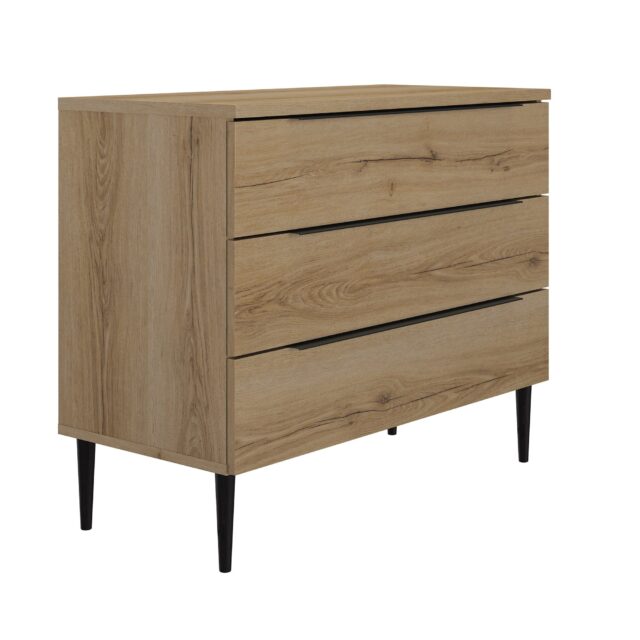 Ladekast Lucian 8211 Helvezia Eik 8211 Met 3 Lades