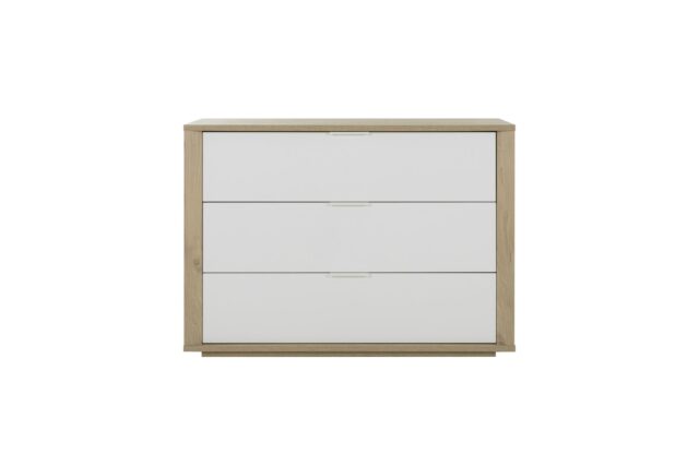 Ladekast Manae 8211 Kastanje Wit Mdf 8211 Met 3 Lades
