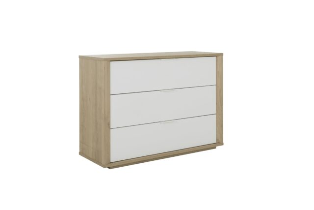 Ladekast Manae 8211 Kastanje Wit Mdf 8211 Met 3 Lades
