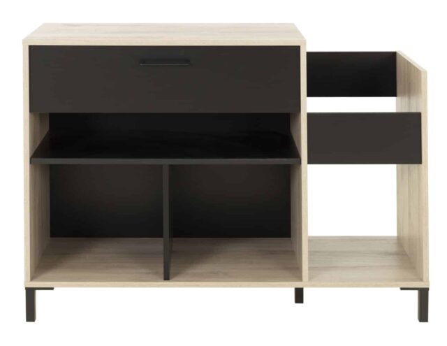 Opbergkast Chicago 8211 Licht Eiken Zwart