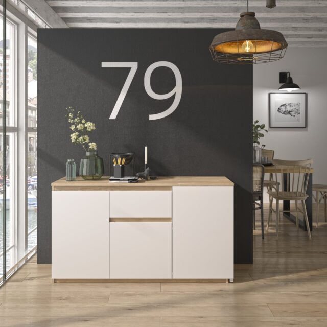 Bureau Draaibaar Gibril 8211 Wit Eiken 8211 Draaibaar