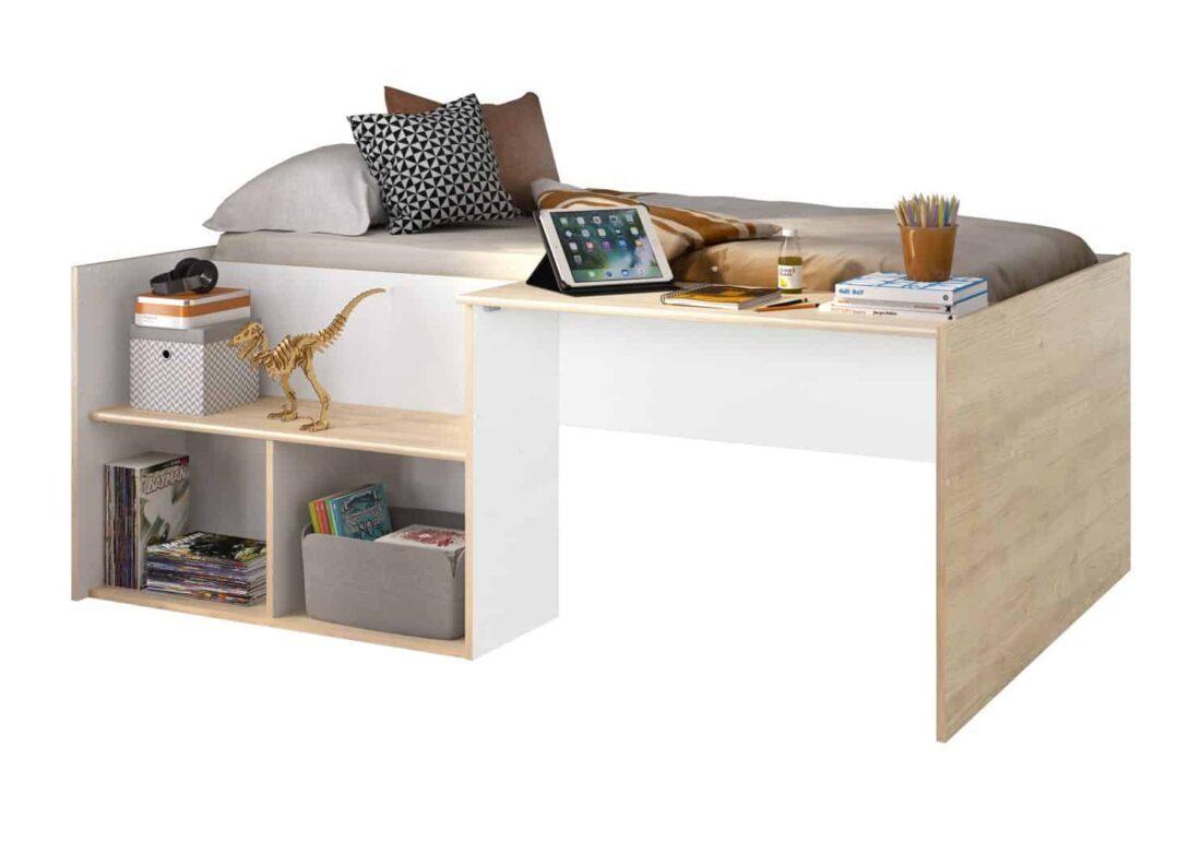 Ledikant Oscar 8211 Licht Eik Wit 8211 90 215 190 Cm Ledikant Oscar 8211 Licht Eik Wit 8211 90 215 190 Cm