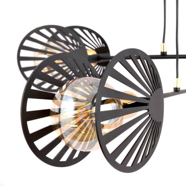 Hanglamp Playa 8211 Zwart Goudkleur