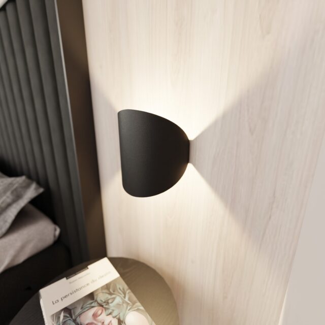 Wandlamp Formulier 8211 Zwart Glazen Kap