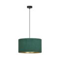 Hanglamp Hilde - Groen / Goudkleur - Stoffen kap