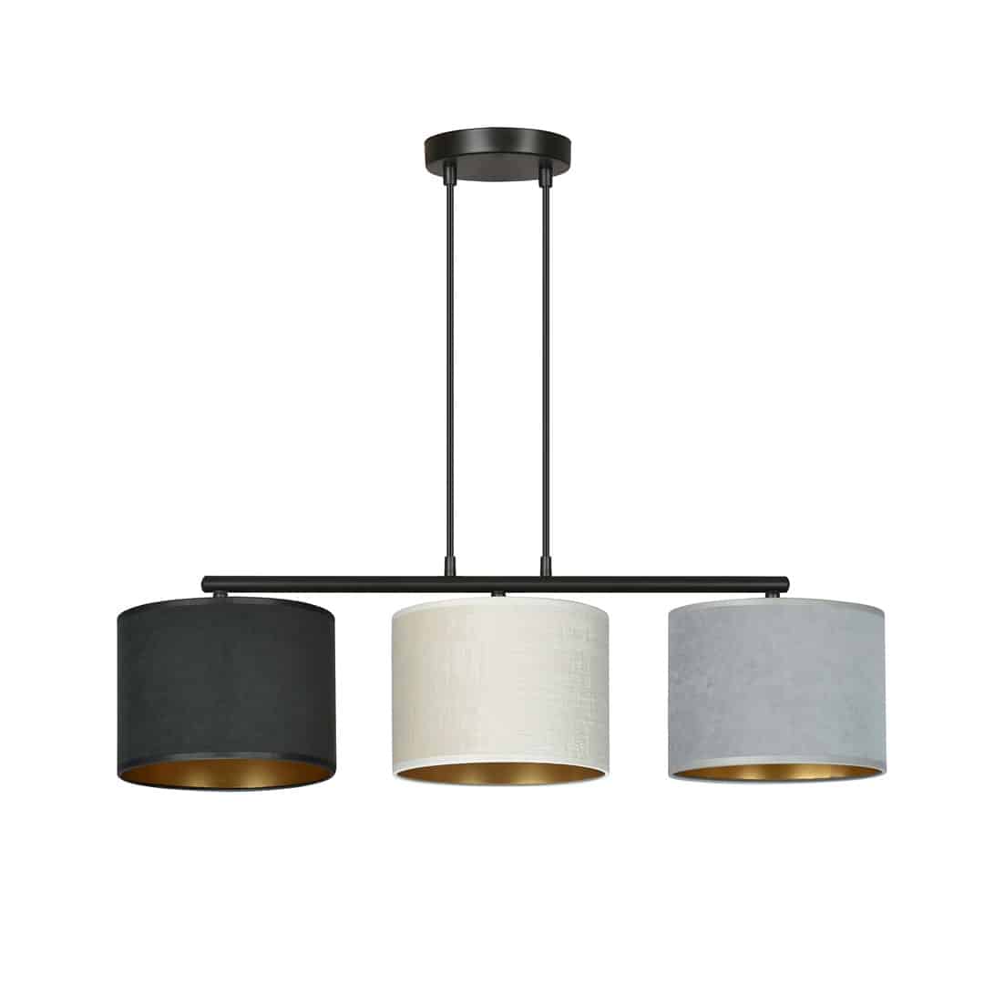 Hanglamp Hilde 8211 In Zwart Wit Grijs 8211 Stoffen Kap Hanglamp Hilde 8211 In Zwart Wit Grijs 8211 Stoffen Kap