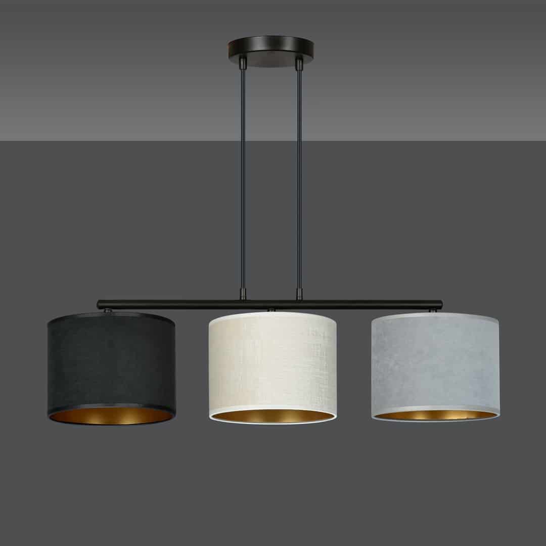 Hanglamp Hilde 8211 In Zwart Wit Grijs 8211 Stoffen Kap Hanglamp Hilde 8211 In Zwart Wit Grijs 8211 Stoffen Kap