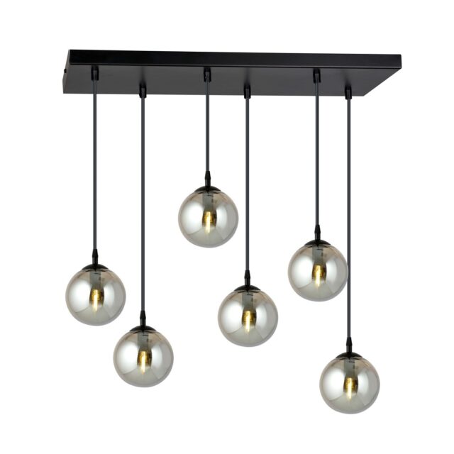 Hanglamp Cosmo 8211 Zwart Grafiet 8211 6 Lamps
