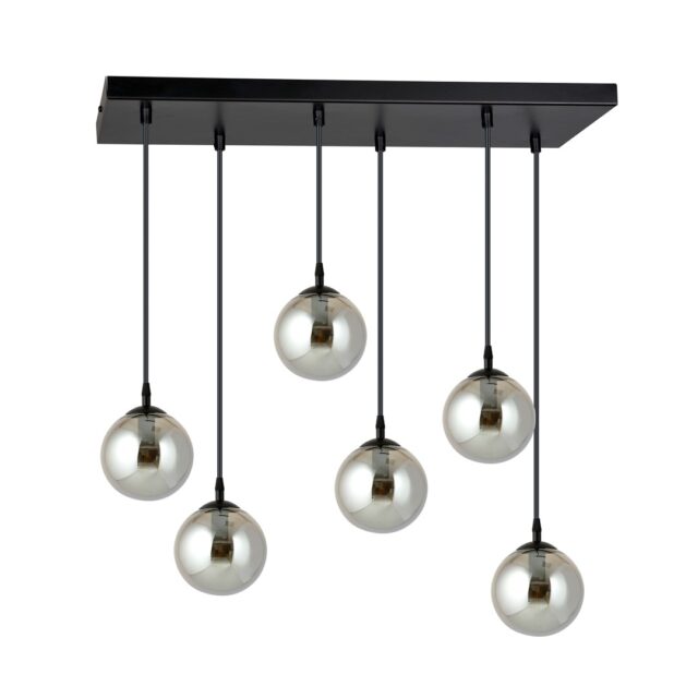 Hanglamp Cosmo 8211 Zwart Grafiet 8211 6 Lamps