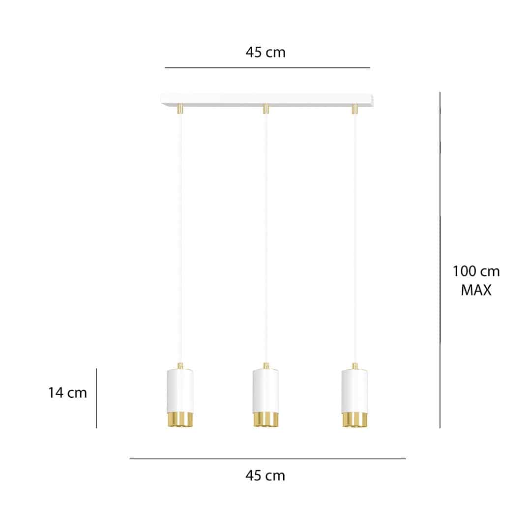 Hanglamp Fumiko 8211 Wit Goudkleur Hanglamp Fumiko 8211 Wit Goudkleur