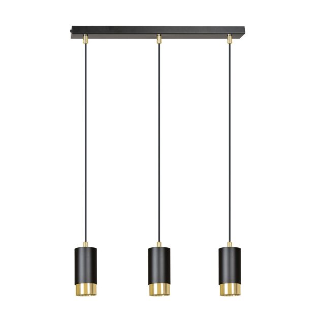 Hanglamp Fumiko 8211 Zwart Goudkleur