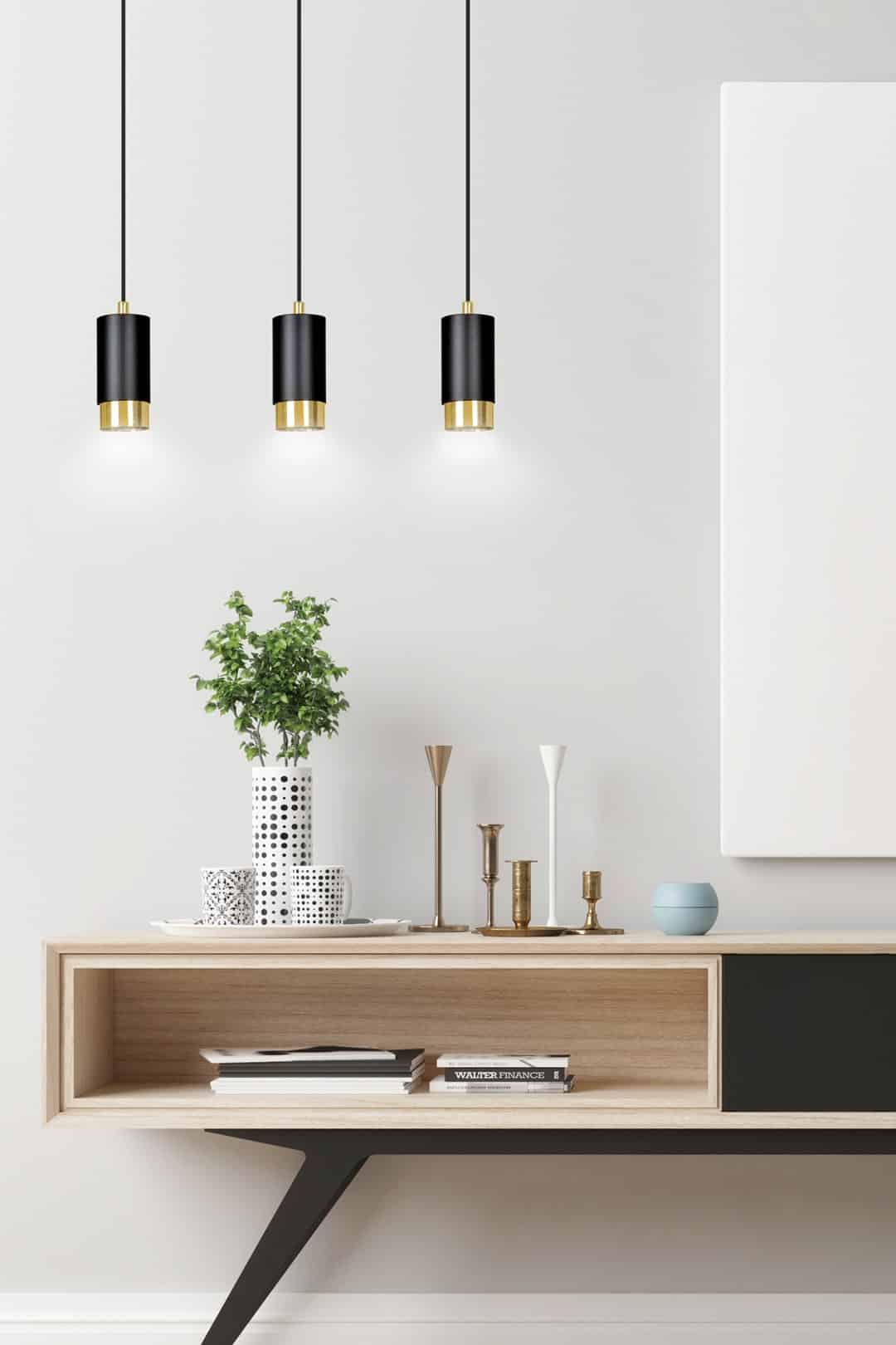 Hanglamp Fumiko 8211 Zwart Goudkleur Hanglamp Fumiko 8211 Zwart Goudkleur