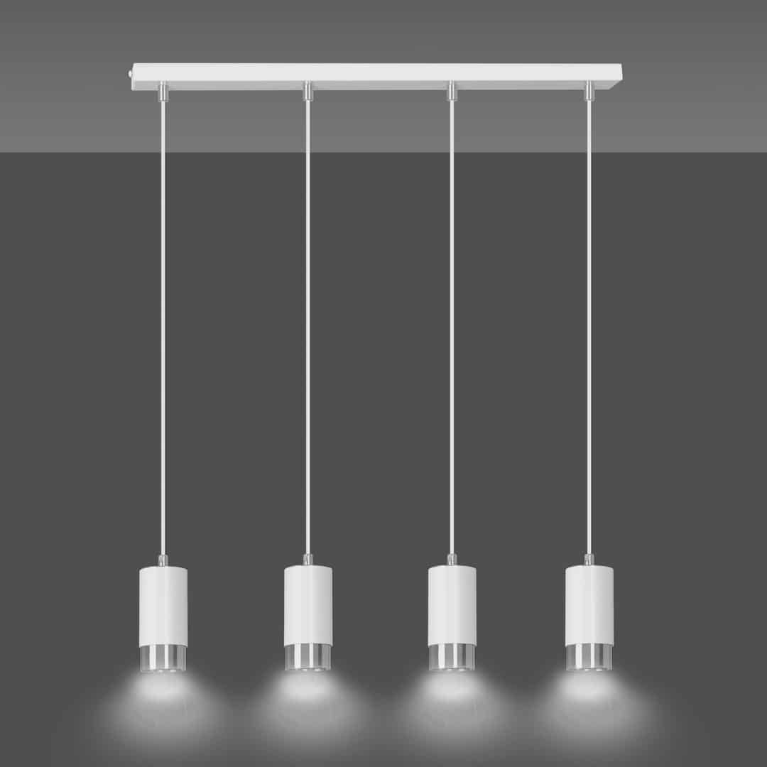 Hanglamp Fumiko 8211 Wit Chroom