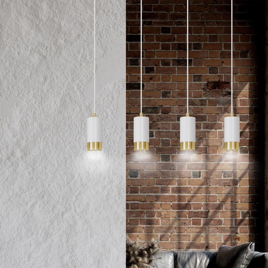 Hanglamp Fumiko 8211 Wit Goudkleur Hanglamp Fumiko 8211 Wit Goudkleur
