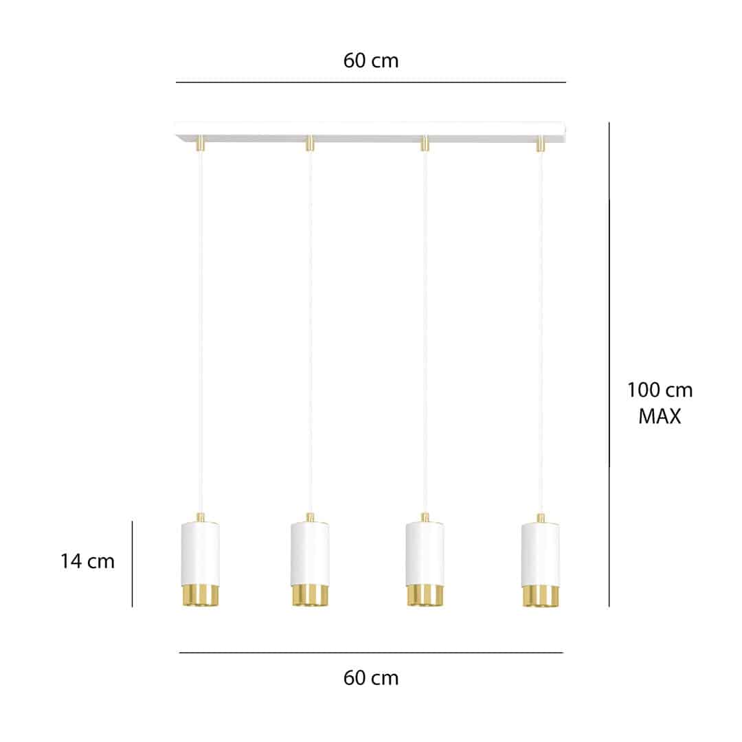 Hanglamp Fumiko 8211 Wit Goudkleur Hanglamp Fumiko 8211 Wit Goudkleur