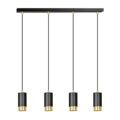 Hanglamp Fumiko - Zwart / Goudkleur